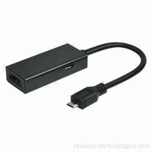 MHL to HDMI F Molding with 200mm Total Length (Micro USB to HDMI A/F)
